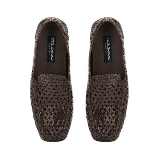 Hand-Woven Driver Loafers