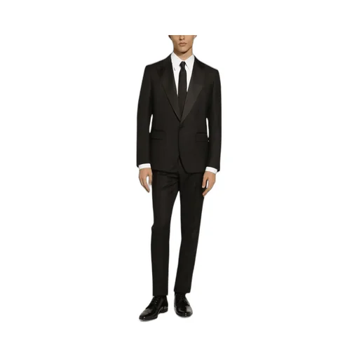 Single-Breasted Pleated Tailored Suit