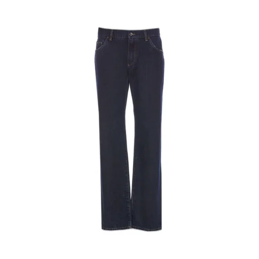 Logo Patch Straight-Leg Jeans