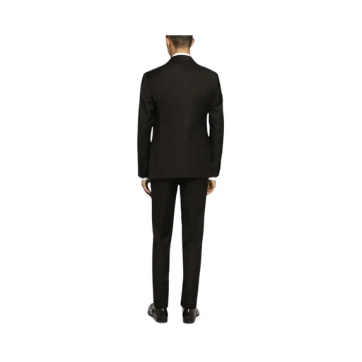 Single-Breasted Pleated Tailored Suit
