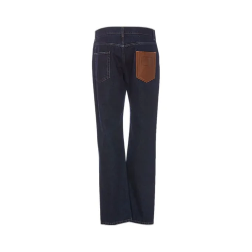 Logo Patch Straight-Leg Jeans