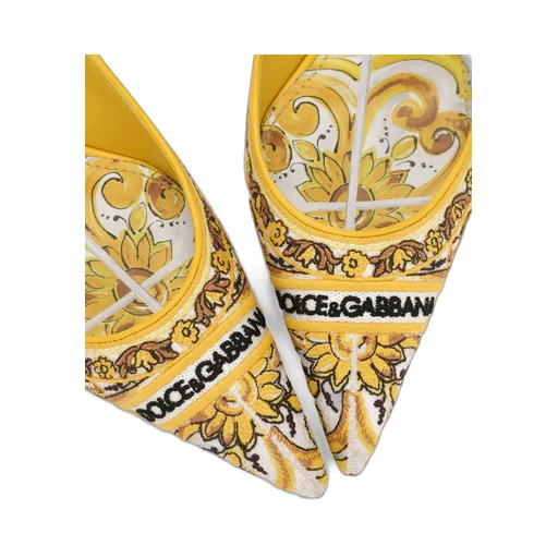 Majolica Embroidered Slingback Pumps
