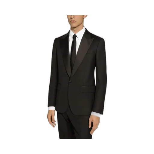 Single-Breasted Pleated Tailored Suit