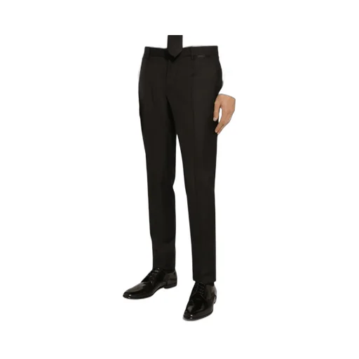 Single-Breasted Pleated Tailored Suit