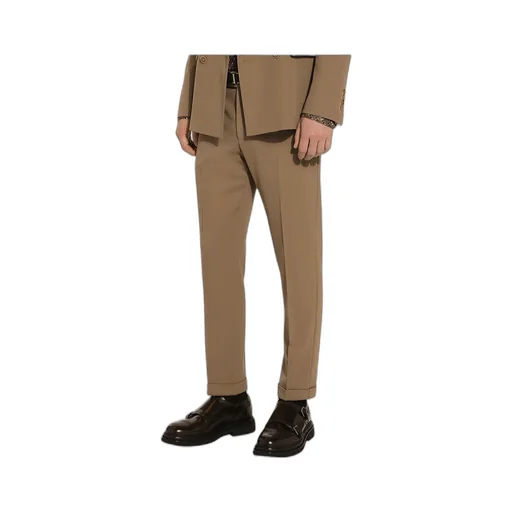 Pressed-Crease Tapered Trousers