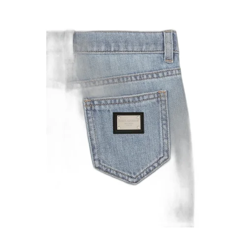 Branded Tag Flared Jeans