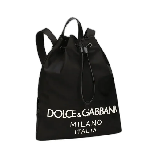 Logo Printed Drawstring Backpack