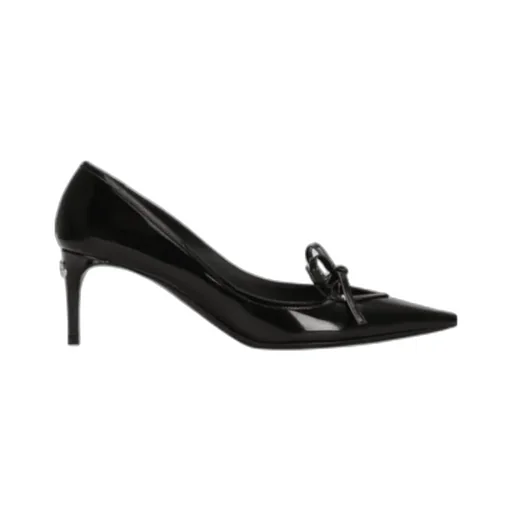 Dg Logo Plaque Bow Detailed Pumps