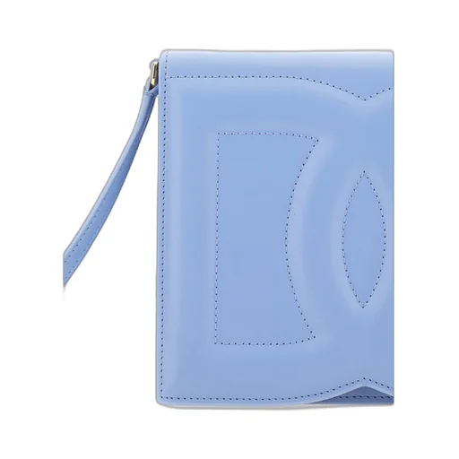 Logo Embossed Foldover Top Crossbody Bag