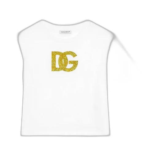 Dg Logo Embellished Jersey T-Shirt