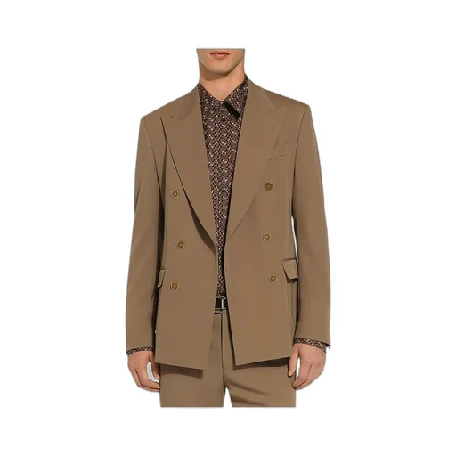 Double-Breasted Gabardine Jacket