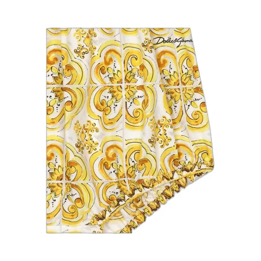 Majolica-Printed Sleeveless Romper