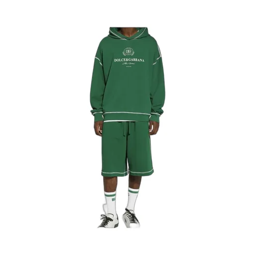 Logo Printed Jersey Hoodie