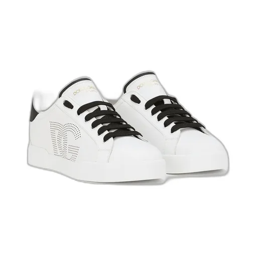 Portofino Dg Logo Perforated Sneakers