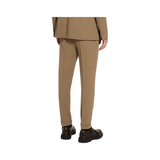Pressed-Crease Tapered Trousers