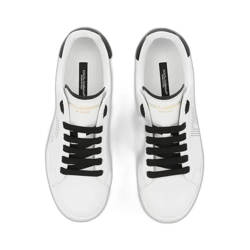 Portofino Dg Logo Perforated Sneakers