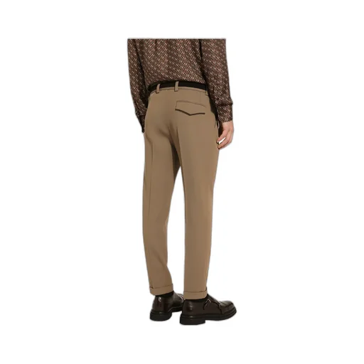 Pressed-Crease Tapered Trousers