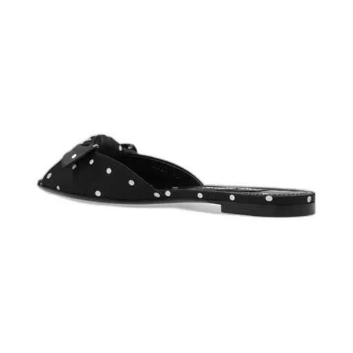 Bow-Detailed Satin Sliders