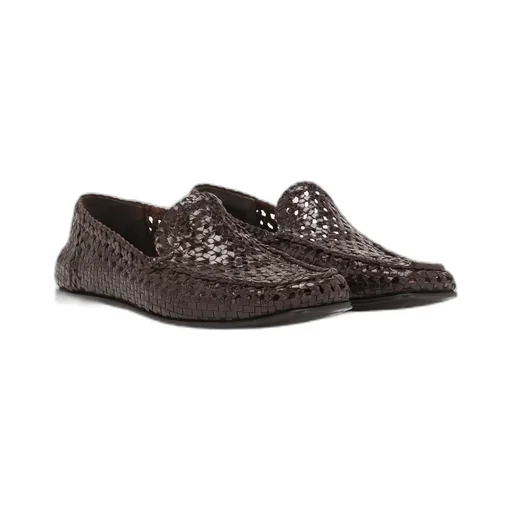 Hand-Woven Driver Loafers