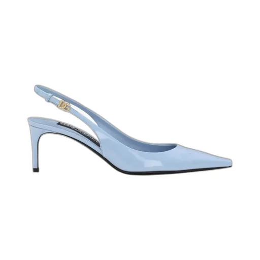 Dg Logo Plaque Slingback Pumps