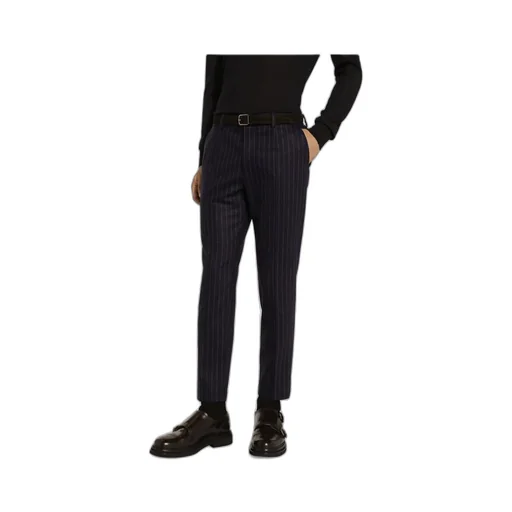 Tailored Pinstriped Flannel Pants