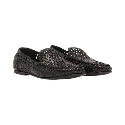 Hand-Woven Driver Loafers