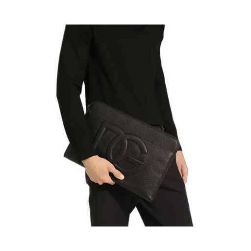 Large Loog Embossed Zipped Pouch