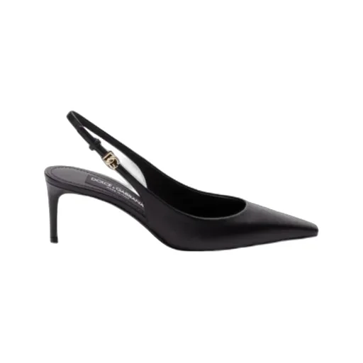 Logo Plaque Pointed Toe Pumps