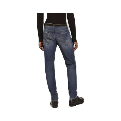 Dg Logo Chain Distressed Skinny Jeans
