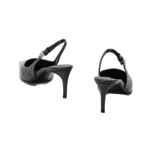 Logo Plaque Pointed Toe Pumps