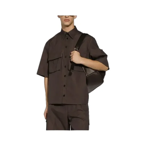 Logo-Embroidered Cargo Shirt