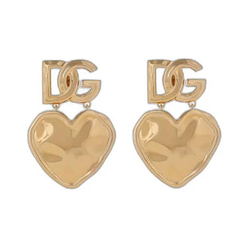 Heart-Pendant Earrings