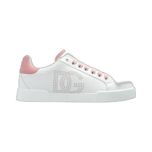 Portofino Dg Logo Perforated Sneakers