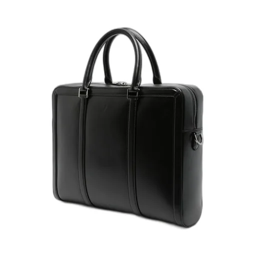 Logo Plaque Zipped Briefcase