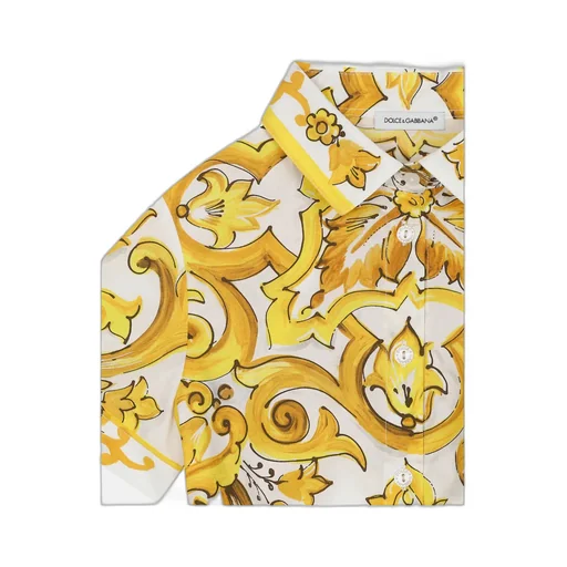 Majolica Tie Cropped Shirt