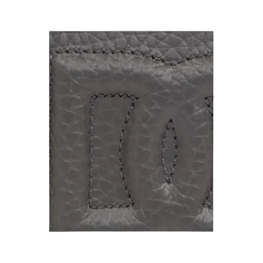 Logo Embossed Foldover Top Wallet