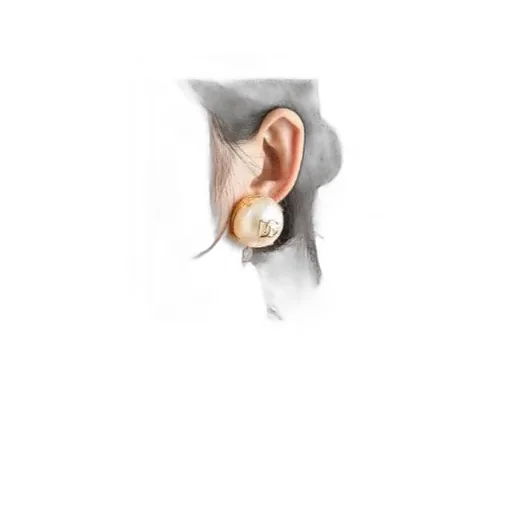 Dg Logo Pearl Earrings