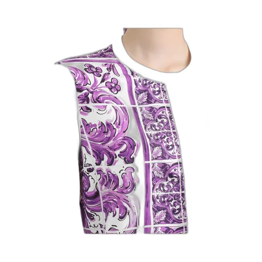 Graphic Printed Knitted Cardigan