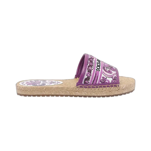 Logo Embroidered Espadrille Slides