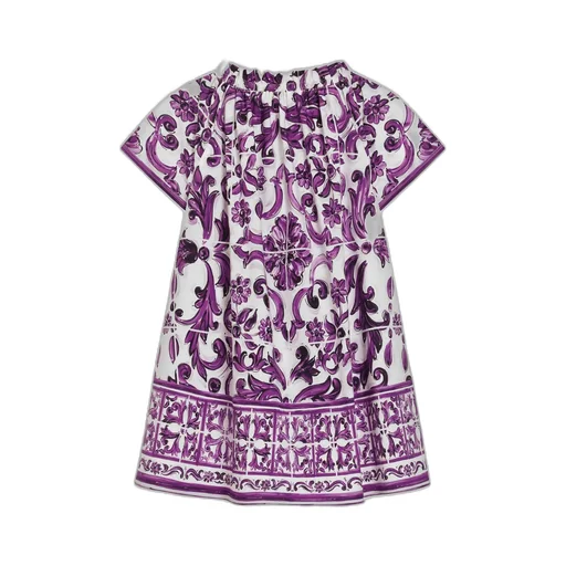 Graphic-Print Cotton Dress