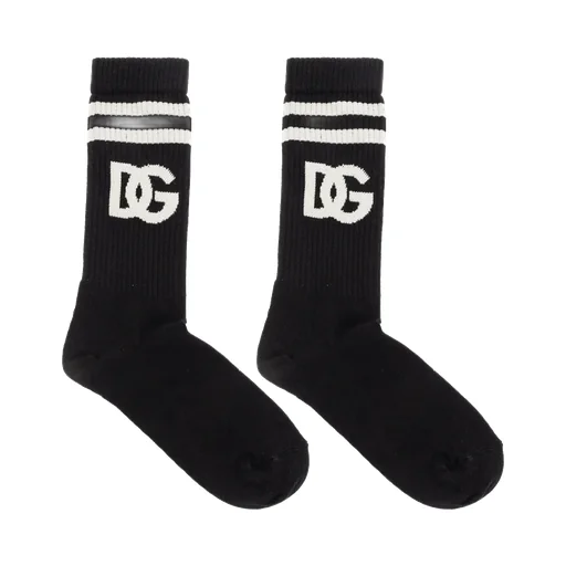 Logo Intarsia Socks