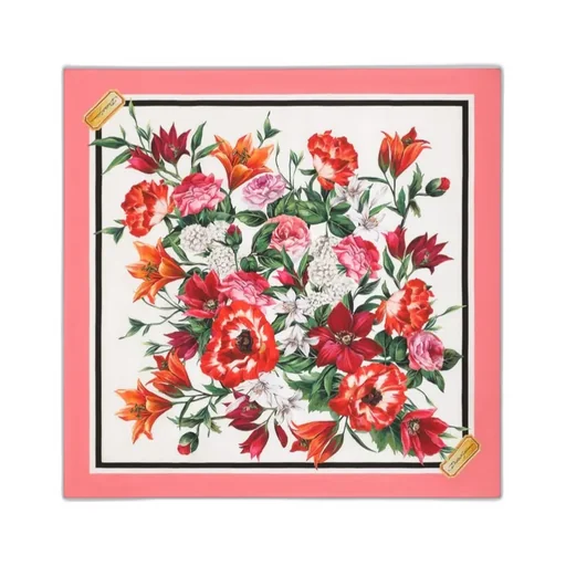 Floral Printed Finished Edge Scarf