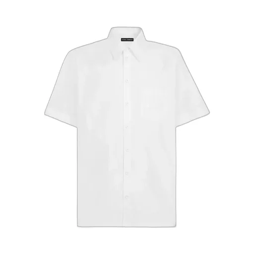 Dg Embroidered Short-Sleeved Shirt