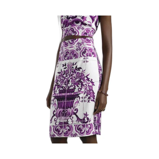 Graphic Printed Midi Skirt