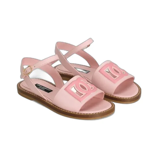 Buckled Logo Sandals