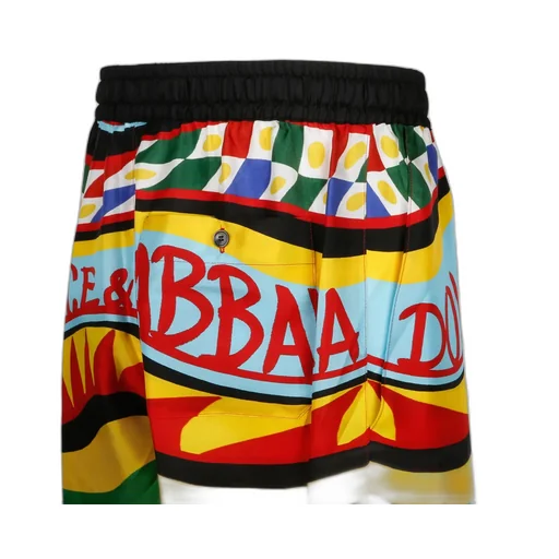 Carretto Printed Drawstring Bermuda Shorts