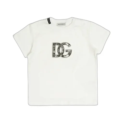 Dg Embossed Short-Sleeved Jersey T-Shirt
