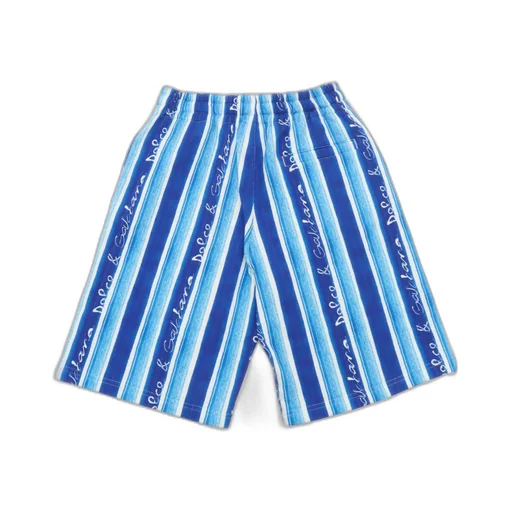 Stripe Printed Fleece Shorts