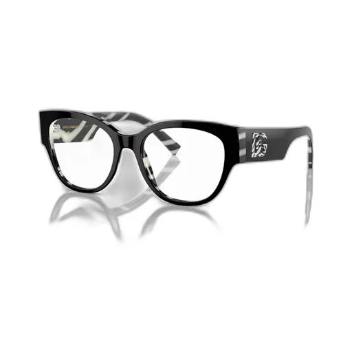 Zebra-Print Butterfly-Frame Glasses