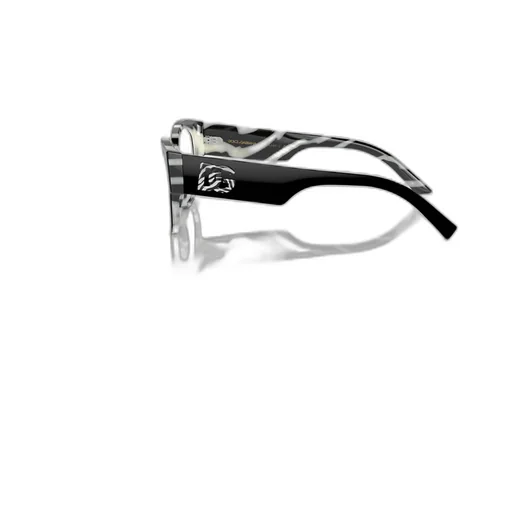 Zebra-Print Butterfly-Frame Glasses